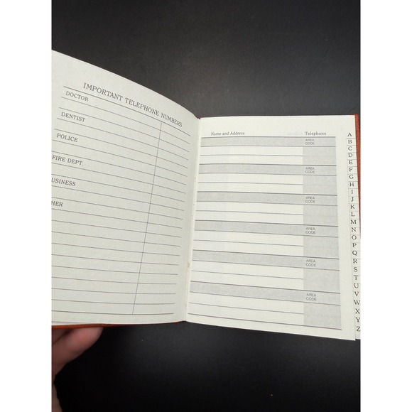 Stuart Hall 1704 Gilded Address Executive Faux Leather Book - NOS, VTG - Picture 8 of 9